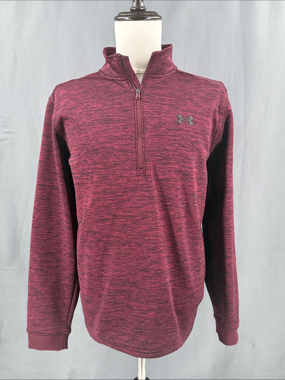 Under Armour Men's Maroon Quarter-Zip Pullover Jacket